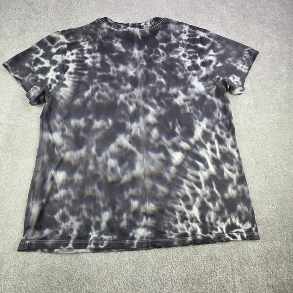 Lululemon All Yours Tee Tie Dye Graphite Grey Pima Cotton Shirt W3EB9S Size XL - Picture 3 of 6